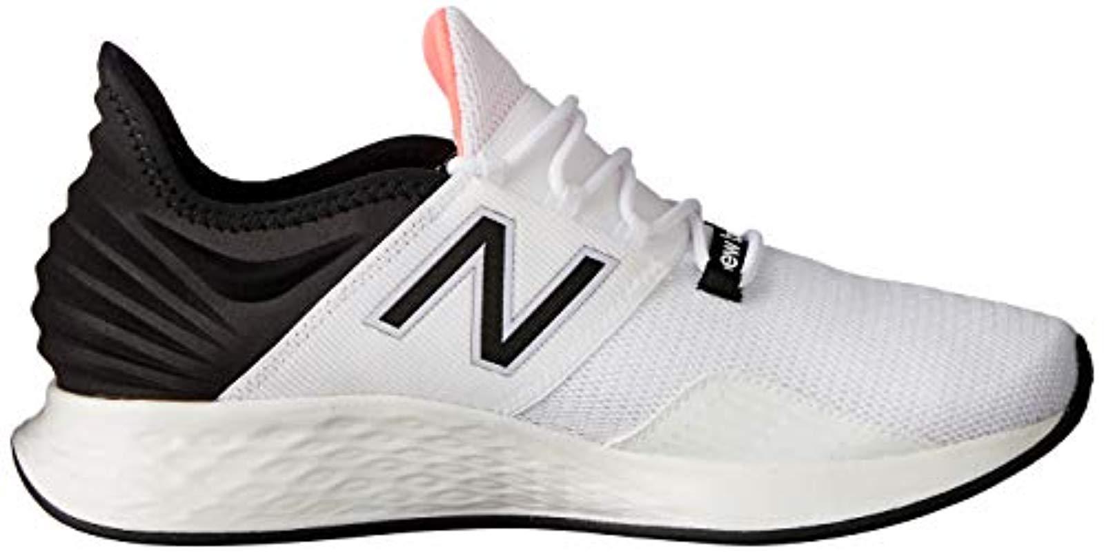 fresh foam roav white with black & guava