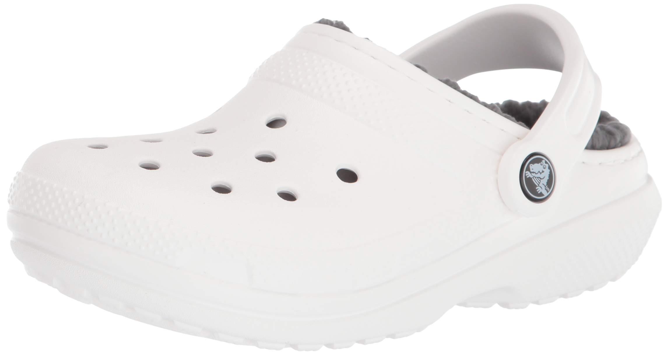 crocs white fuzzy