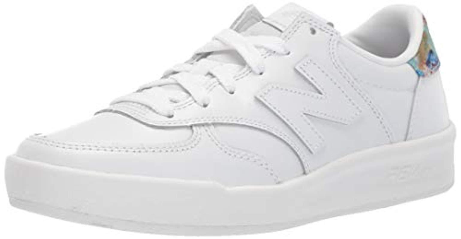 New Balance Canvas 300 V1 Court Sneaker in White/Print (White) - Save 73% |  Lyst