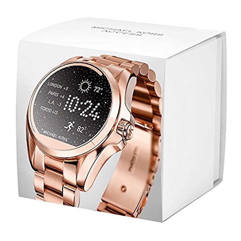 Michael Kors Access, Smartwatch, Bradshaw Rose Gold-tone Steel, Mkt5004 in Metallic - Lyst