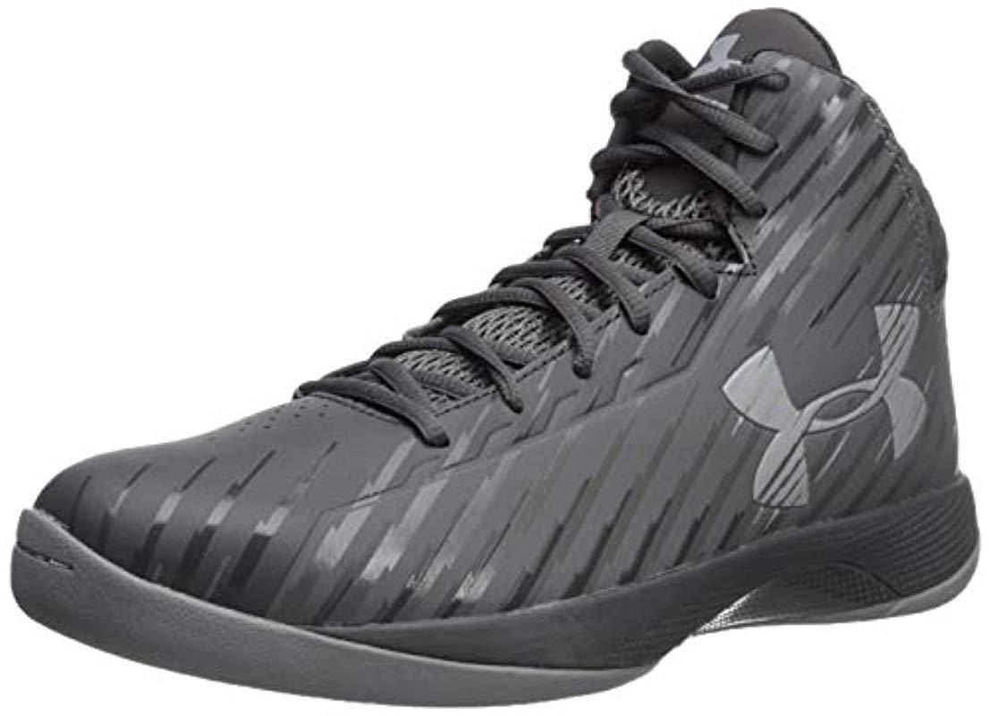 Under Armour Synthetic Ua Jet Mid Basketball Shoes in Graphite/Charcoal  (Gray) for Men | Lyst