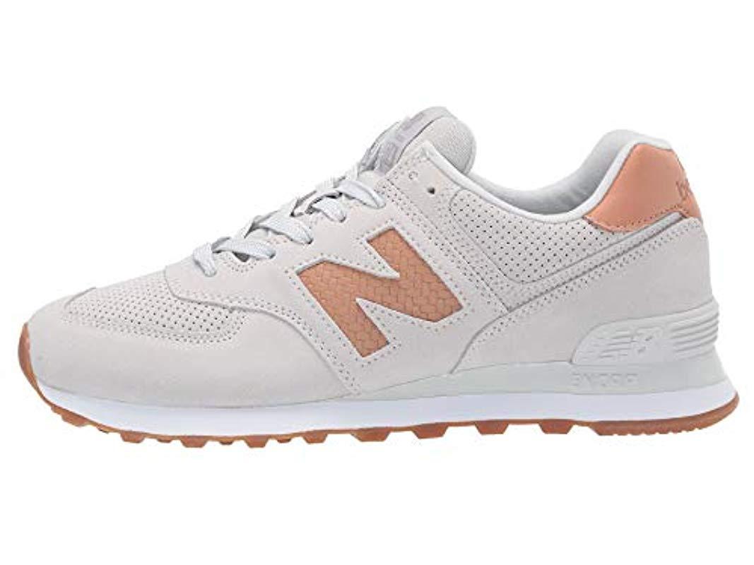 new balance 574 white leather