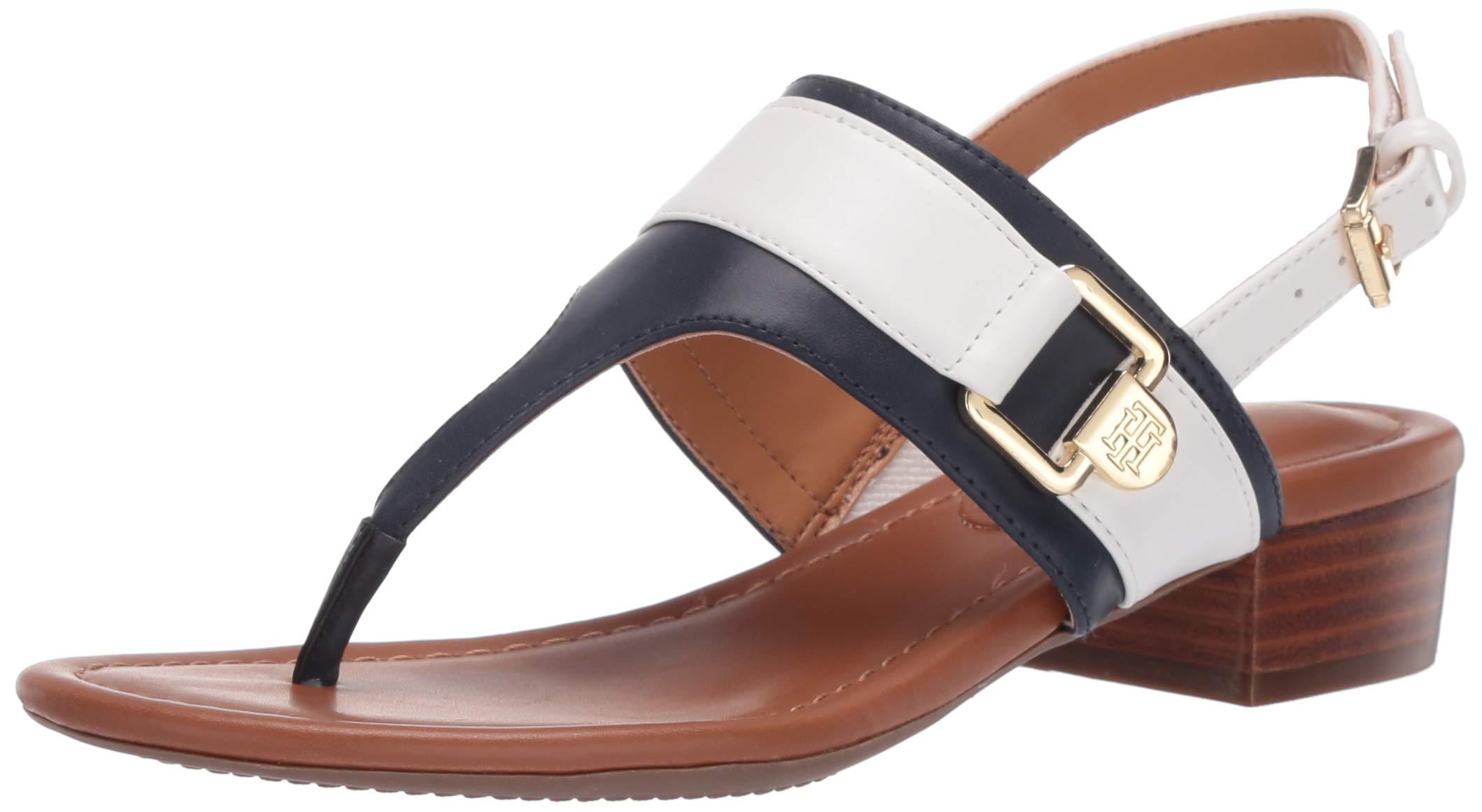 tommy hilfiger block heel sandals