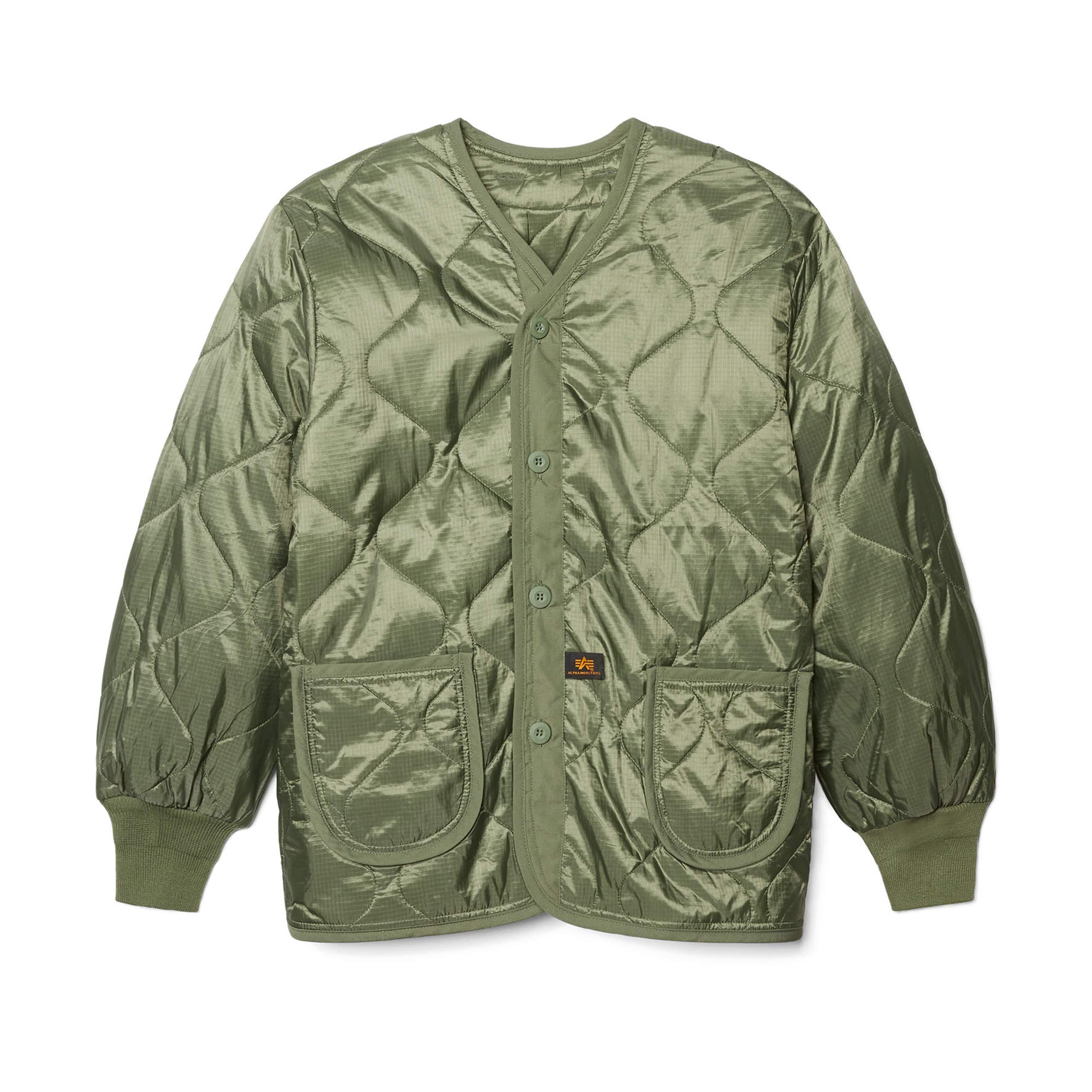 Alpha Industries Mens Als//92 Mid Length Zip Liner Jacket with Pockets