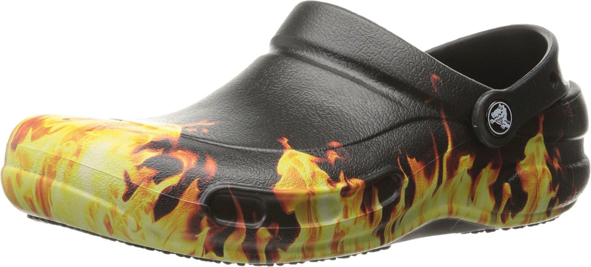 crocs bistro graphic clog slip resistant work shoes