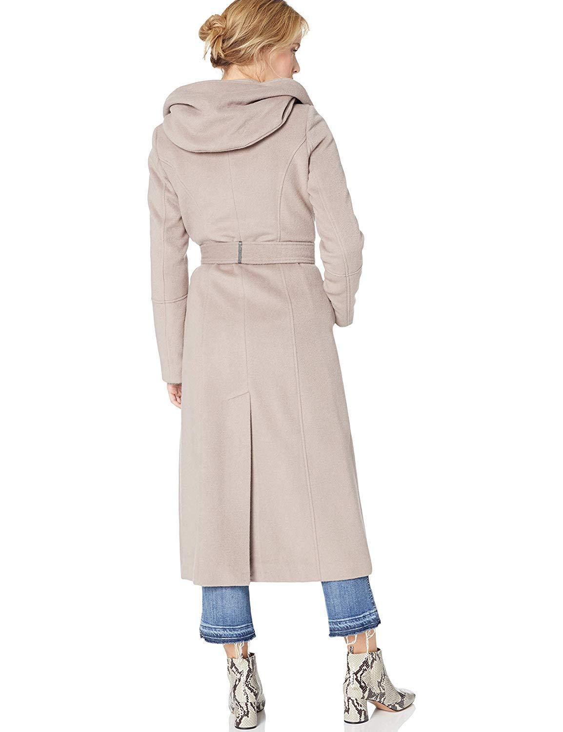 calvin klein hooded wool coat