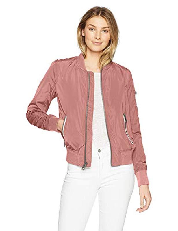 Levi's Synthetic Poly Bomber Jacket With Contrast Zipper Pockets in ...