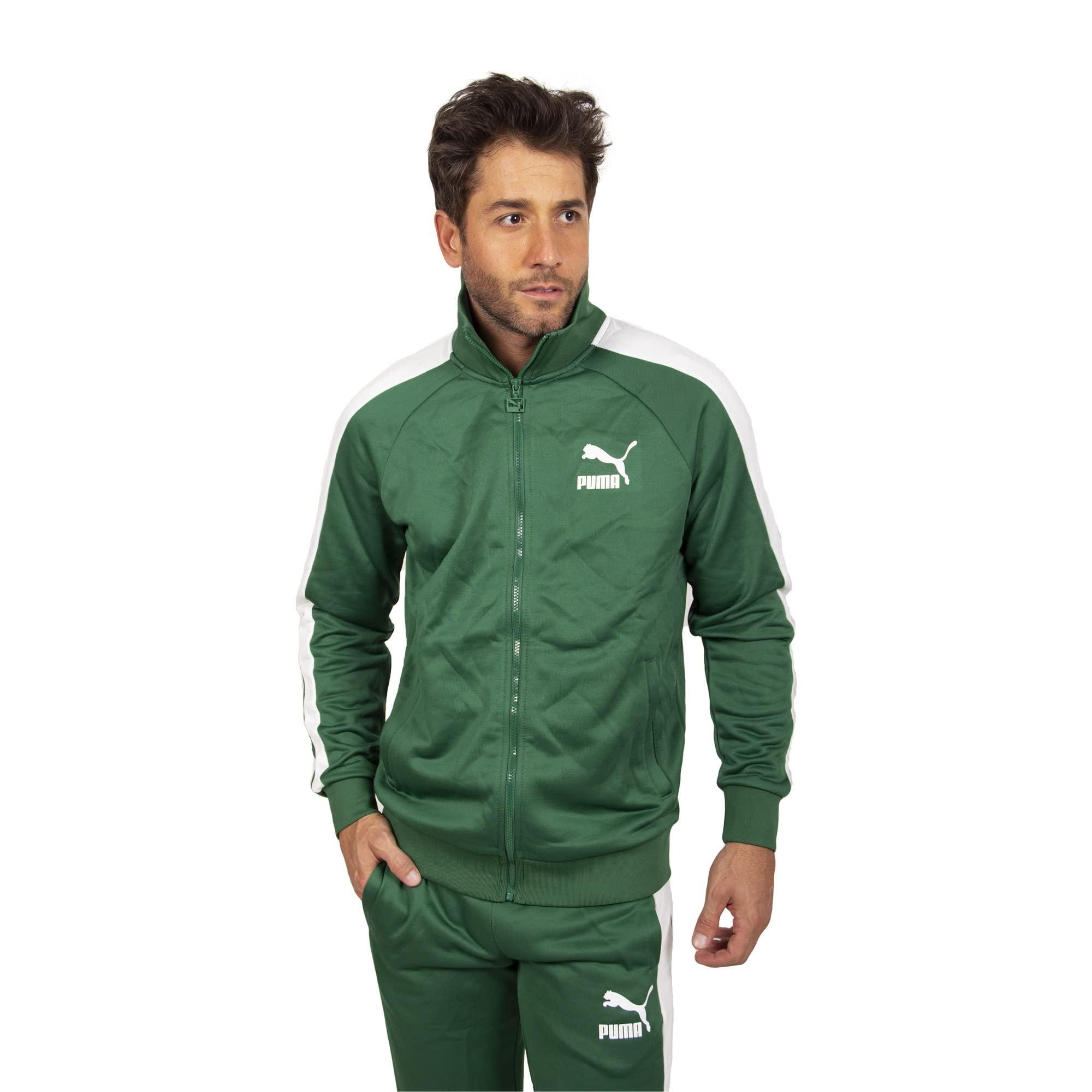 PUMA Iconic T7 Track Jacket in Green for Men