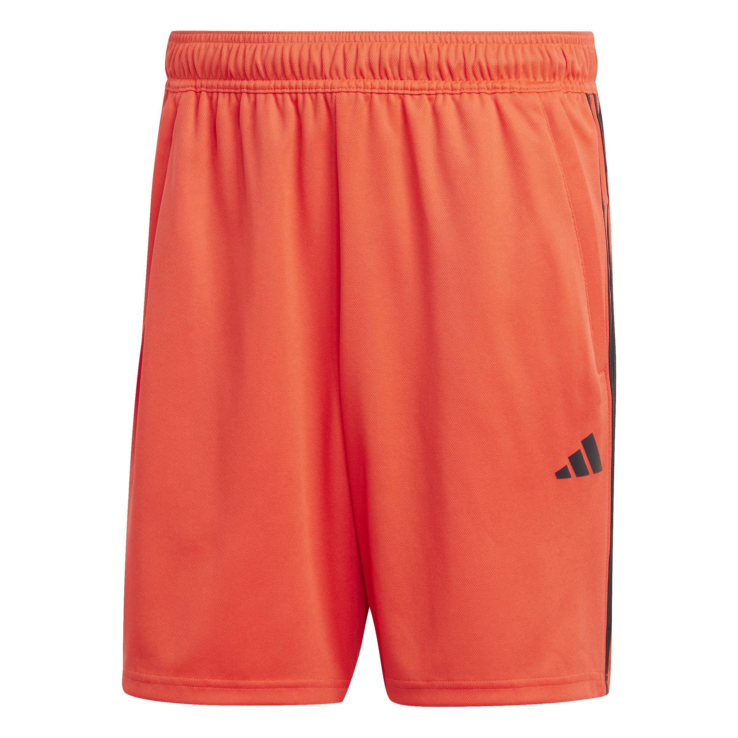 adidas Train Essentials Piqué 3-stripes Shorts in Red for Men