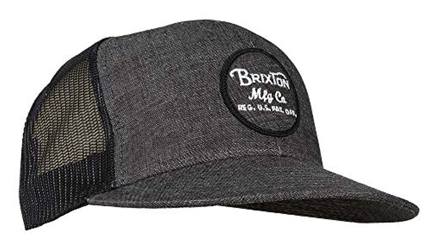 Brixton Wheeler Medium Profile Adjustable Mesh Hat in Gray for Men - Lyst