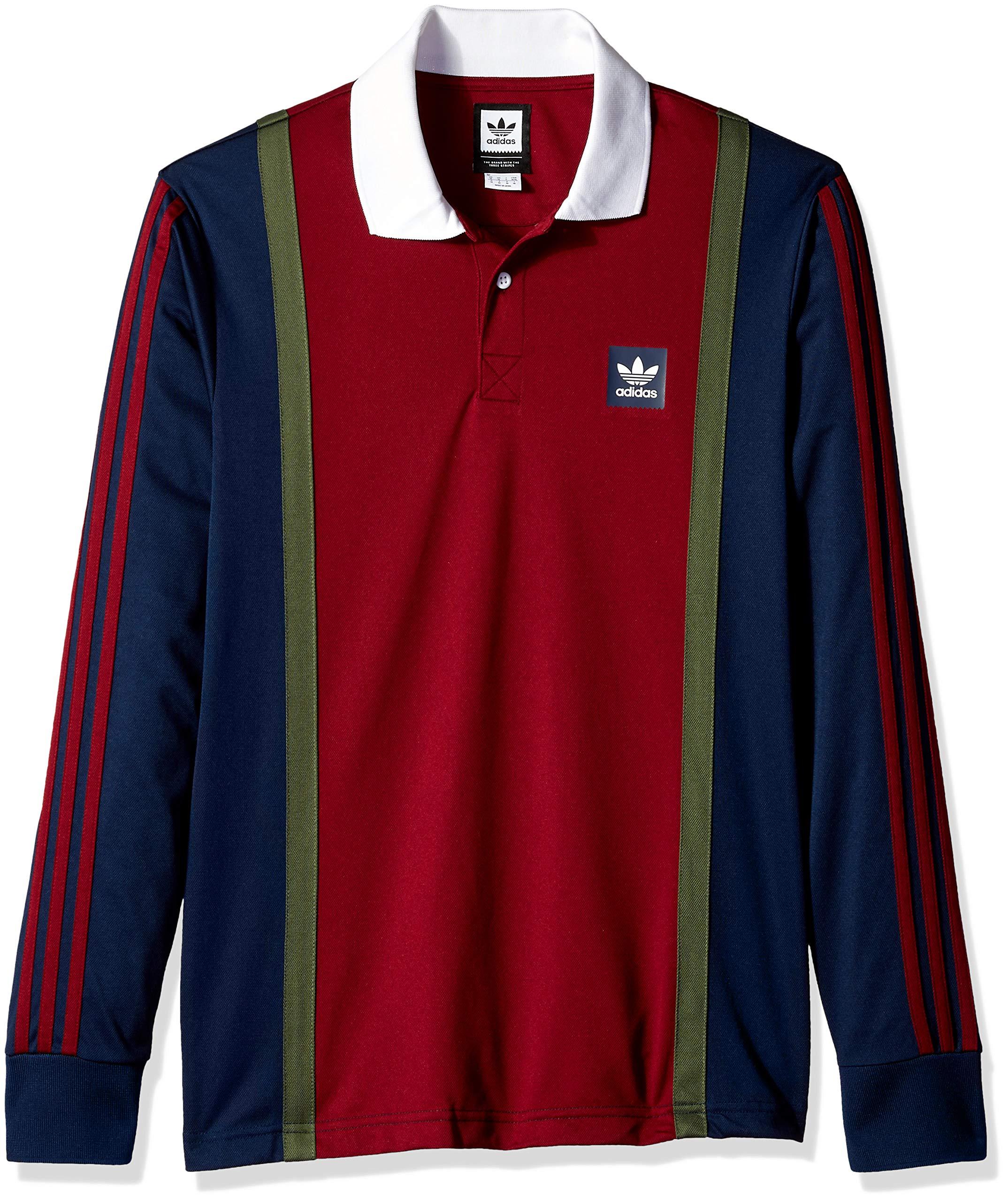 adidas Originals Skateboarding Rugby Jersey in Red for Men - Lyst