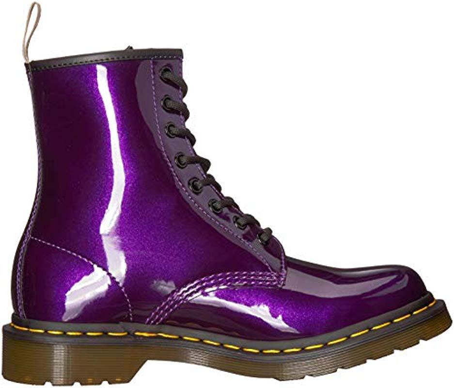 Dr. Martens S Vegan 1460 Chrome Boot in Dark Purple (Purple) - Lyst