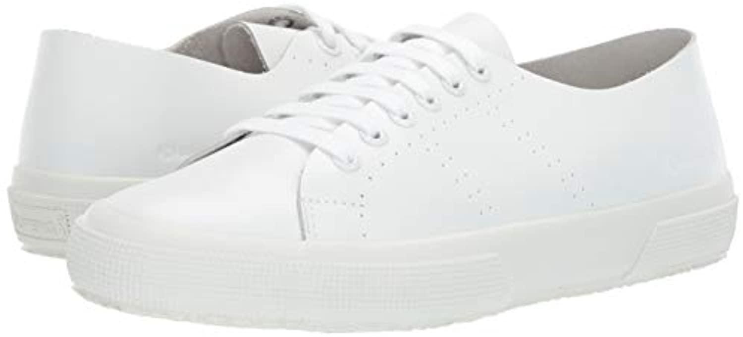 white leather superga sneakers