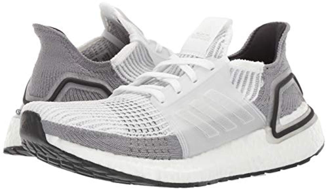 adidas Synthetic Ultraboost 19 in White/Crystal White/Grey (White) | Lyst