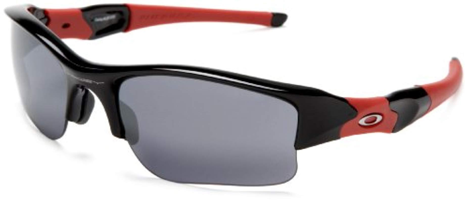 Oakley Flak Jacket Xlj Arizona Diamondbacks Sunglasses,black And Red Frame/ black Lens,one Size for Men | Lyst