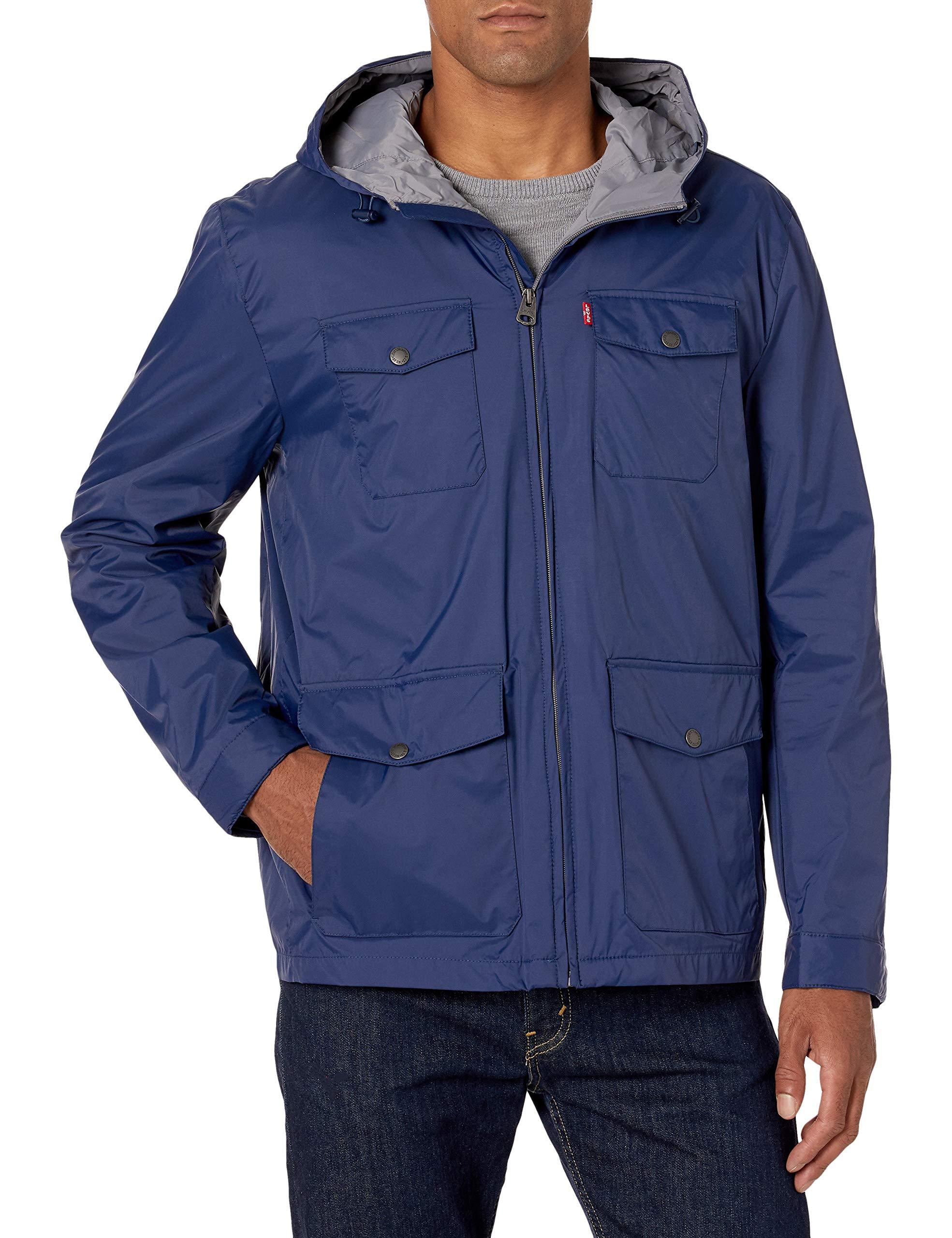 levi's hooded rain jacket