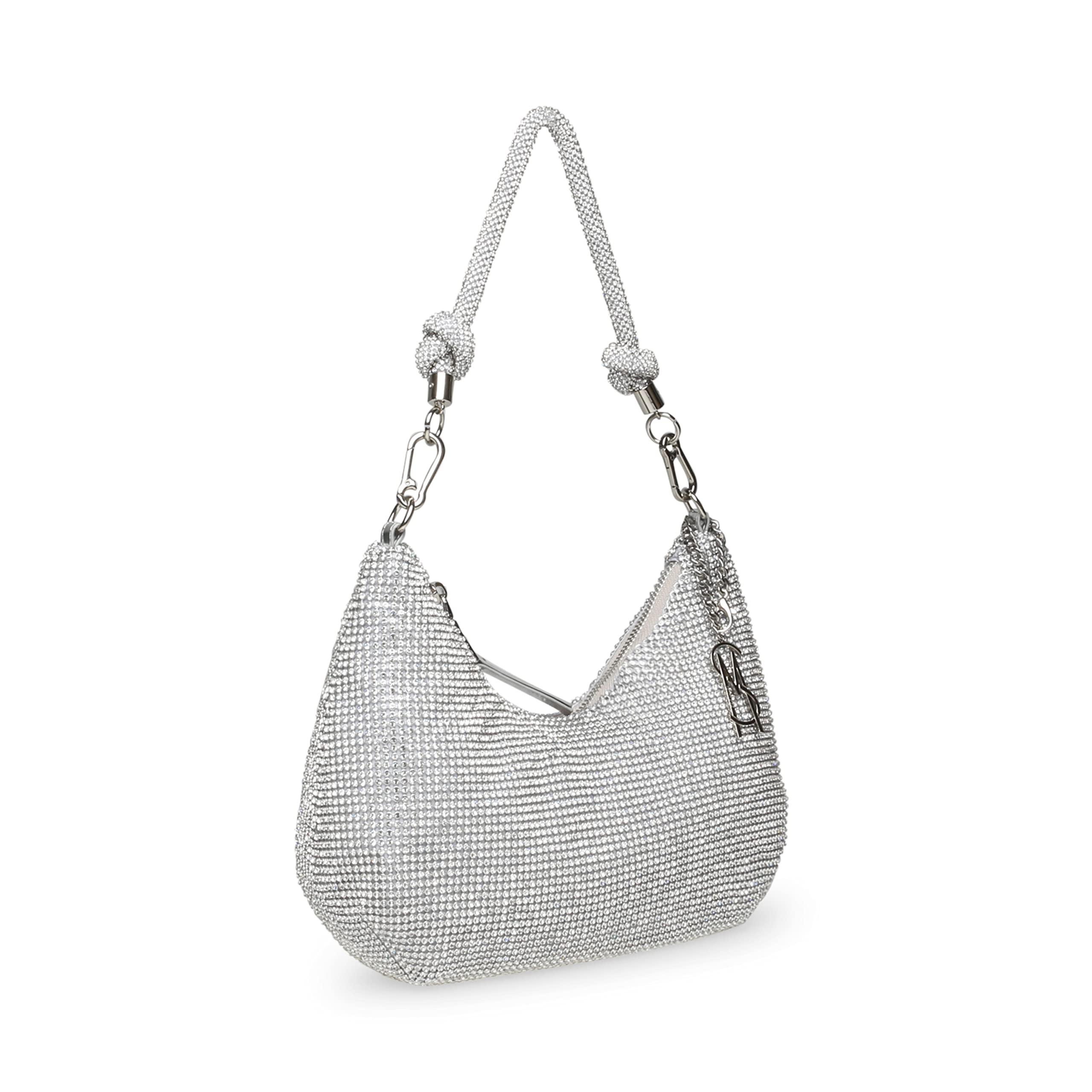 Steve Madden Kaya Rhinestone Hobo Bag in Gray Lyst
