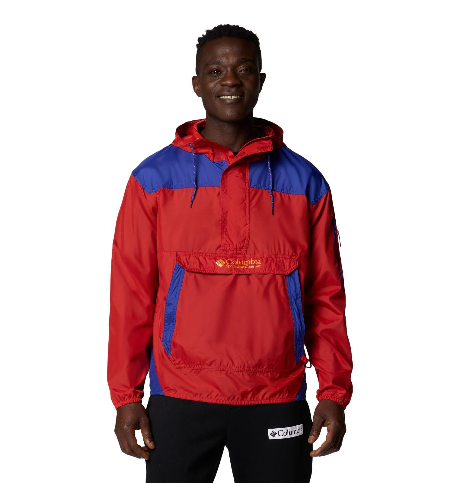 Columbia windbreaker red 2025