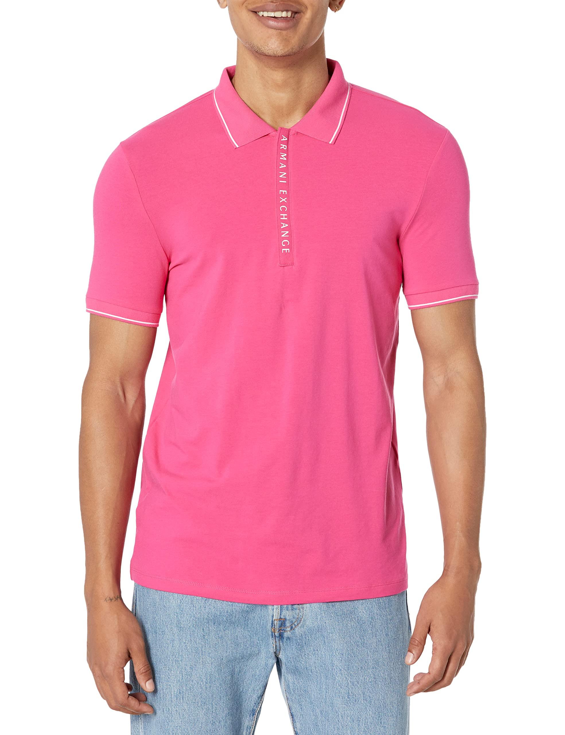 Armani exchange pink t shirt outlet