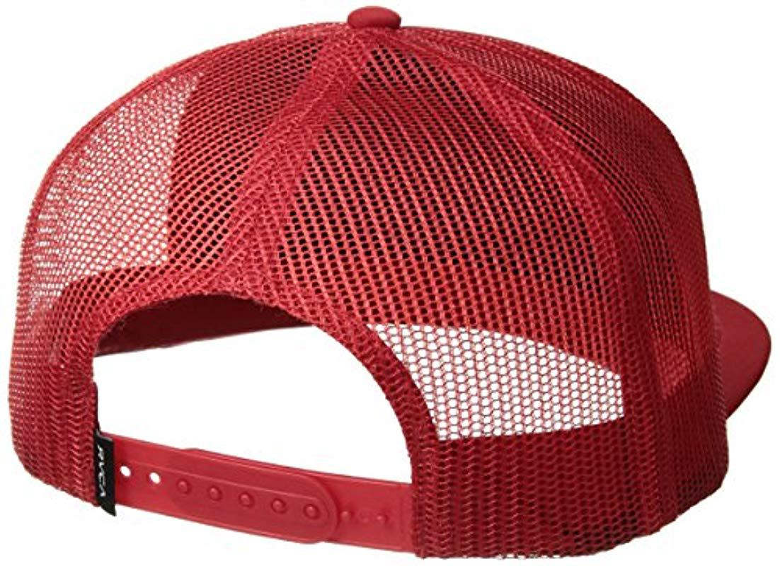 Red rvca hat Clearance
