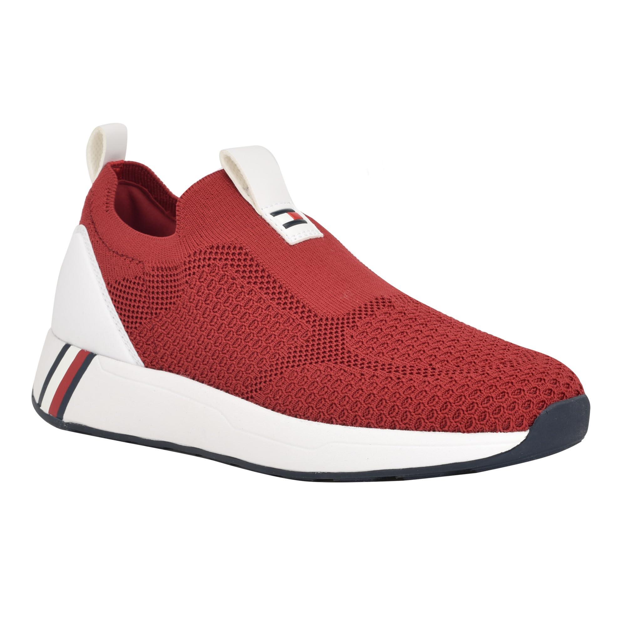 Tommy hilfiger red sneakers cheap