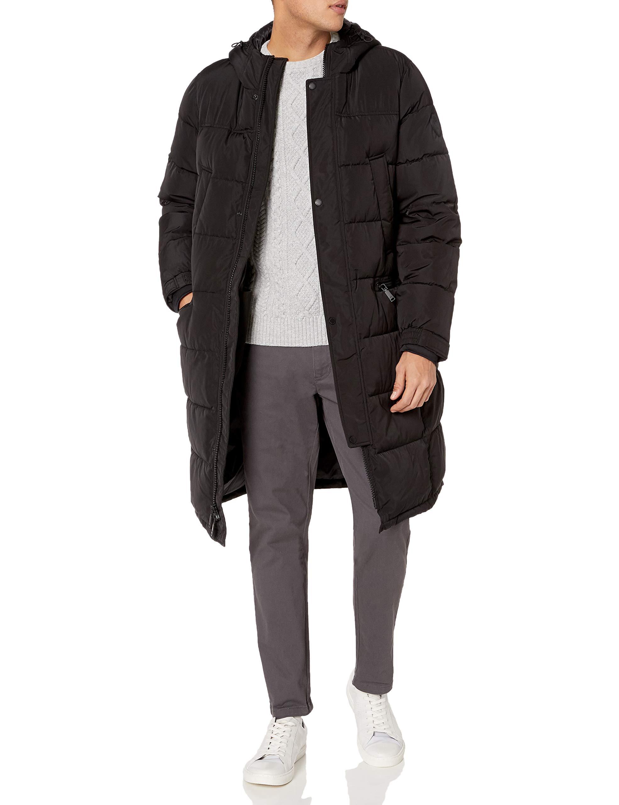 Vince Camuto Long Insulated Warm Winter Coat Parka in Black for Men ...