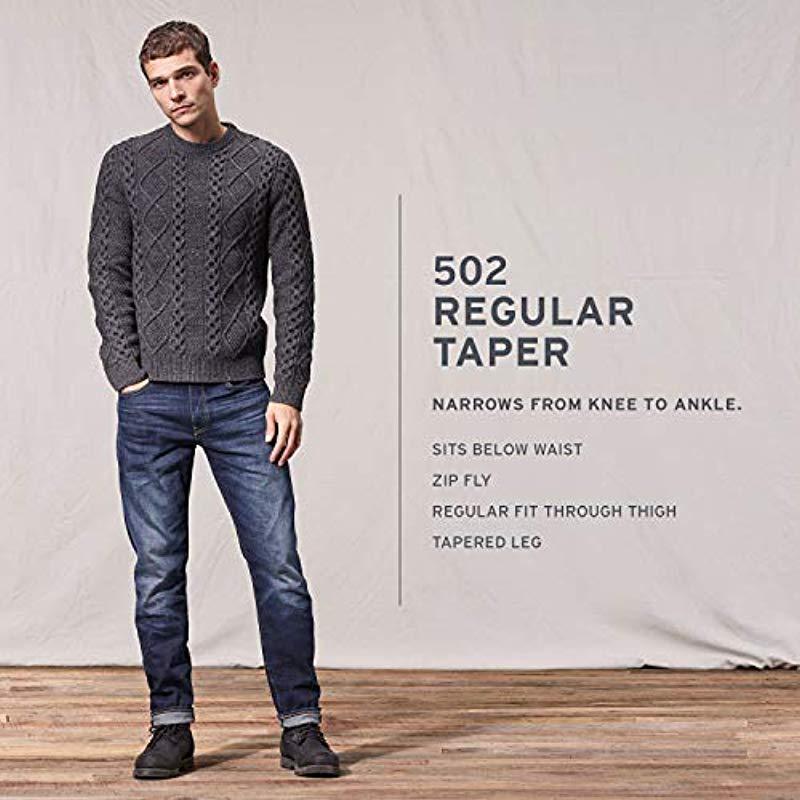 502 regular taper jeans