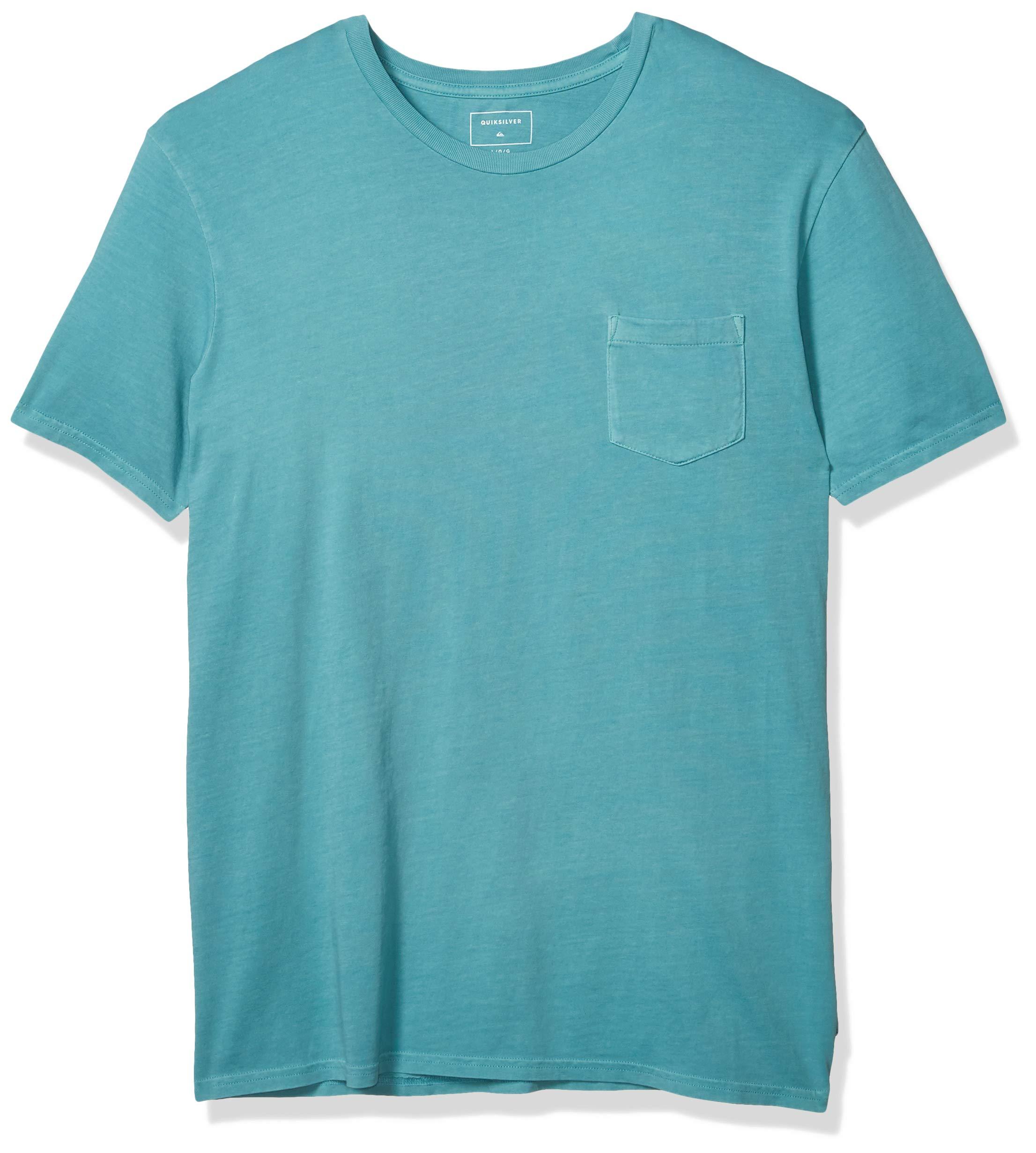 Quiksilver Cotton Basic Washed Pocket Short Sleeve Tee in Blue for Men ...