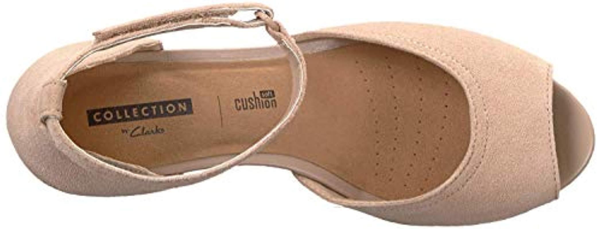 clarks women's flores raye wedge sandal