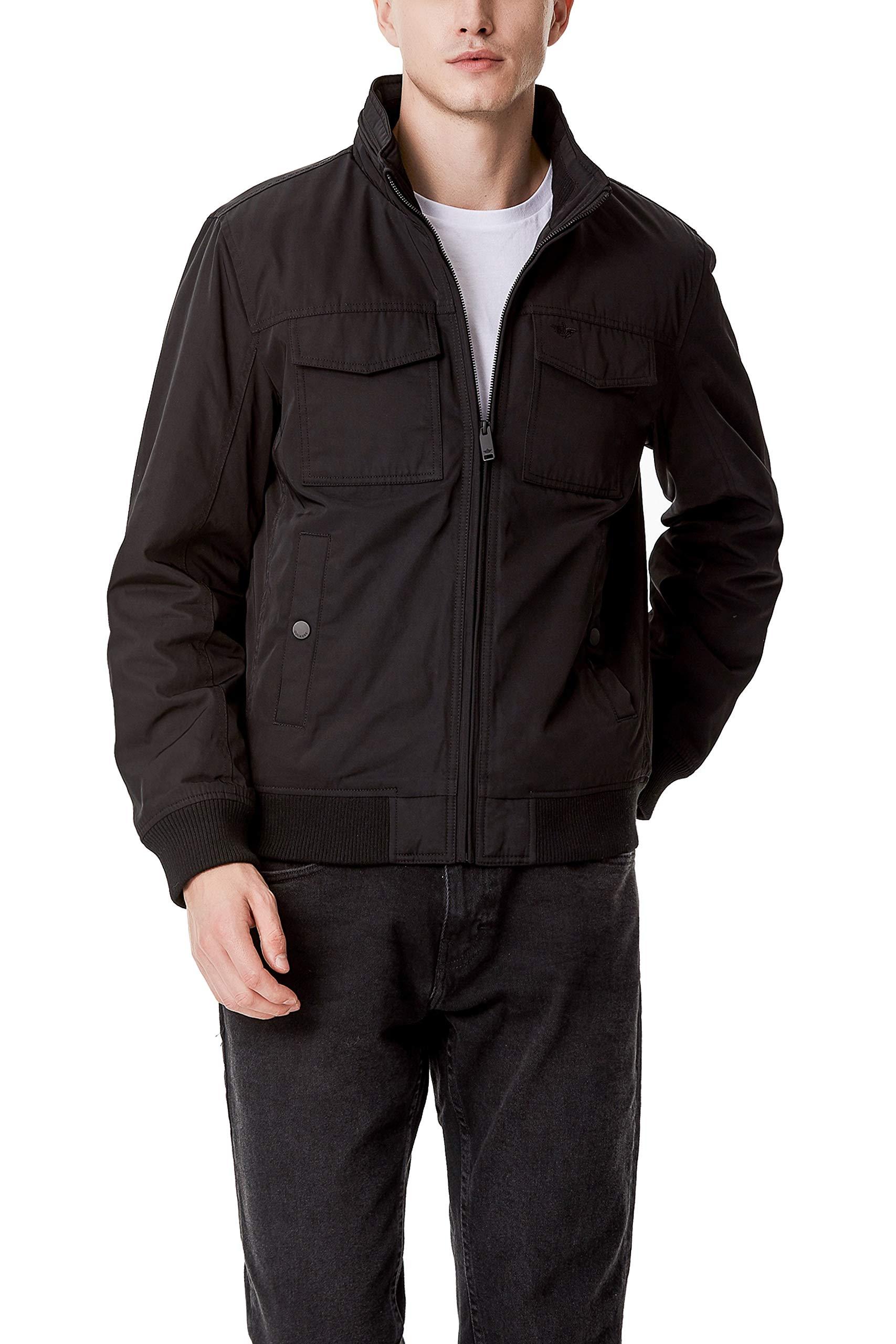 Dockers Stevie Flight Bomber Jacket in Black for Men Lyst