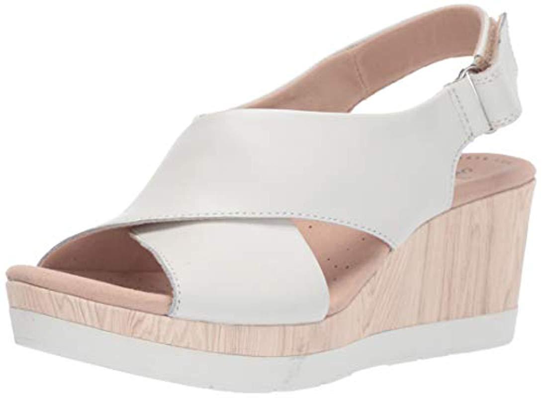 clarks women's cammy pearl wedge sandal