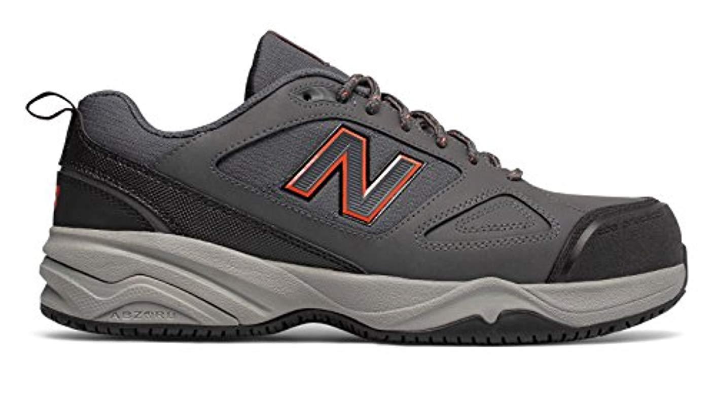 Balance Leather 627v2 in Grey/Orange 