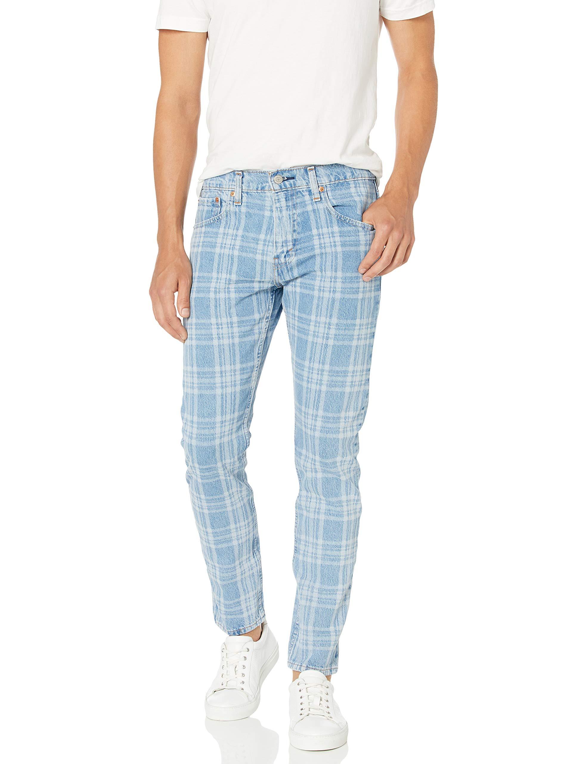 Levi's 512 Slim Taper Fit Jeans, Lemongrass Plaid - Stretch, 30w X 32l in  Blue for Men | Lyst