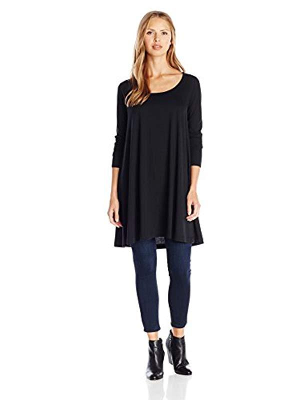 joan vass black tunic