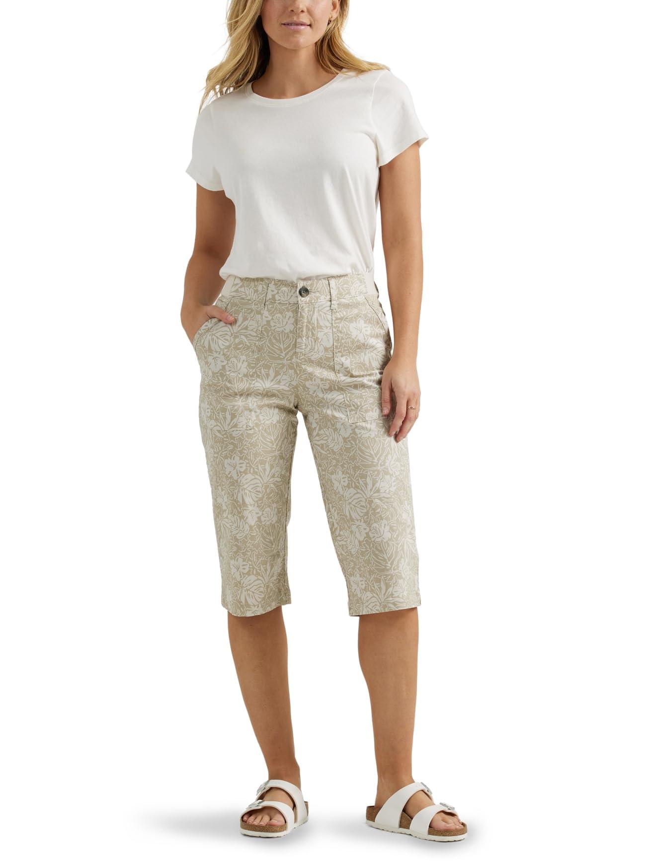 Lee Jeans Ultra Lux Comfort With Flex to go Utility Skimmer Capri Pant in Natural Lyst