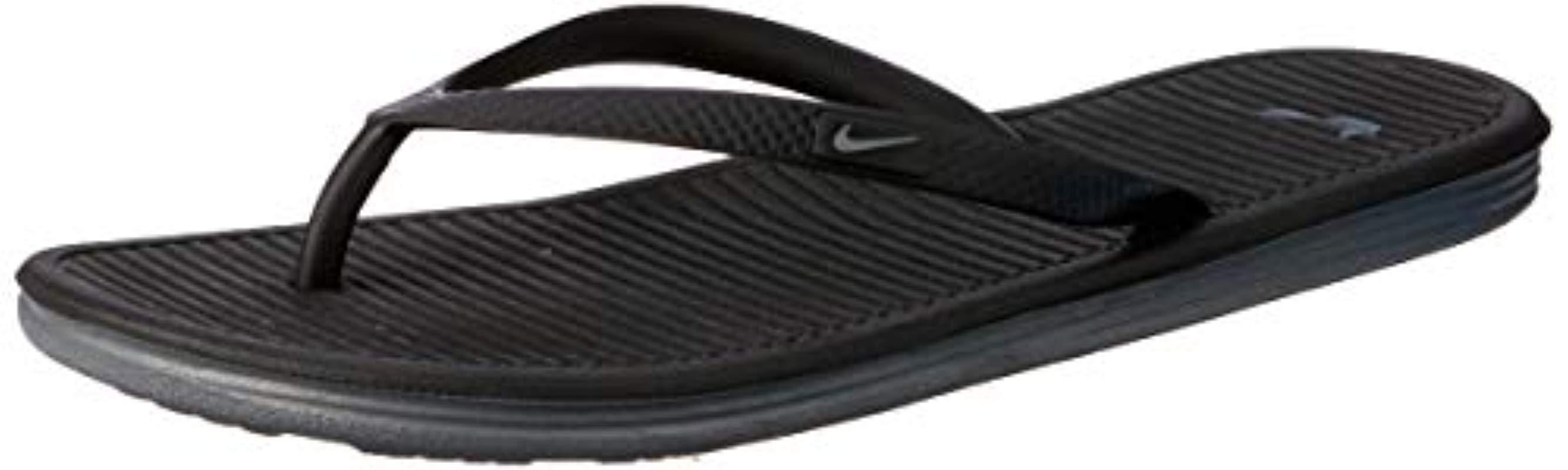 Nike Solarsoft Thong 2 Athletic Sandal in Black | Lyst