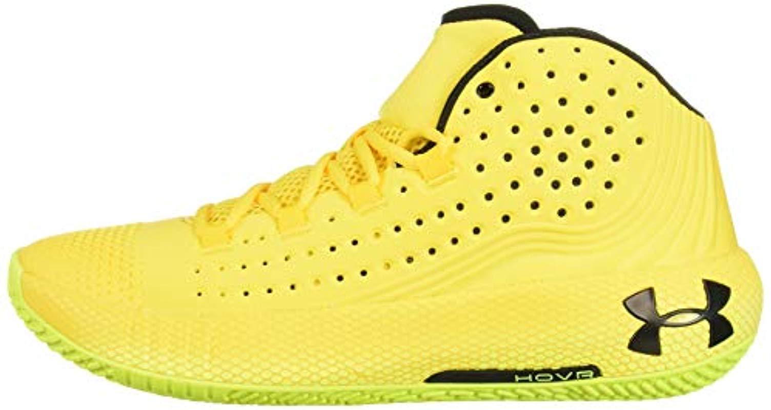 yellow under armour basketball shoes