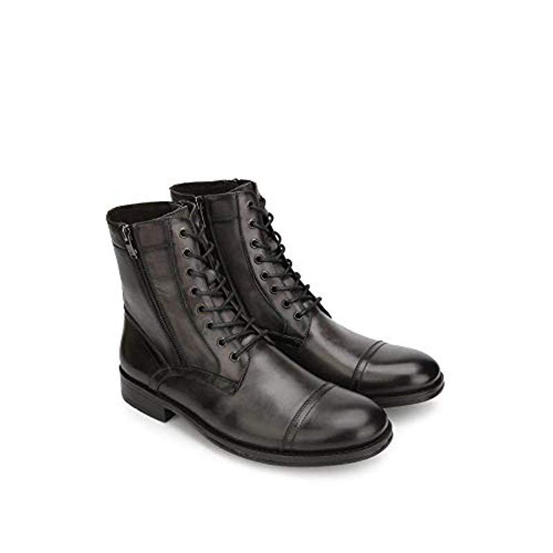 hugh cap toe lace up boot