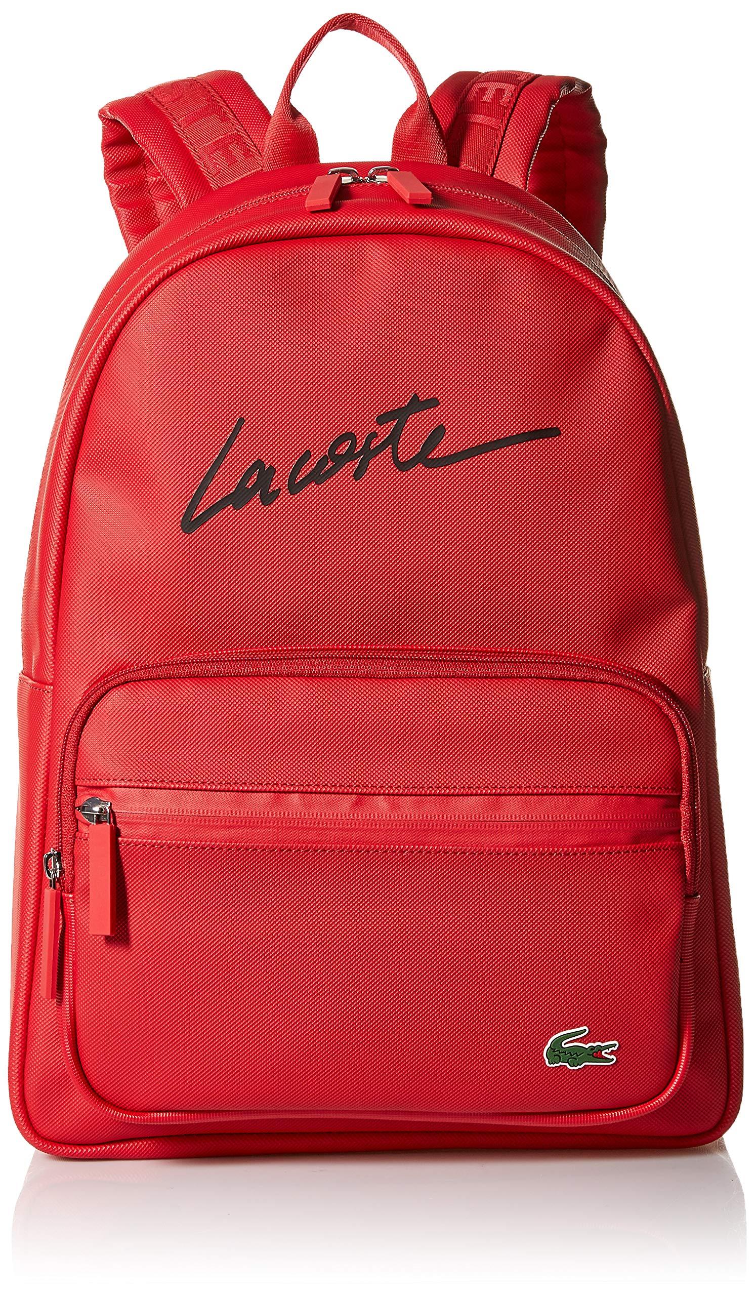 Lacoste L1212 Concept Lettering Backpack in Red for Men - Lyst