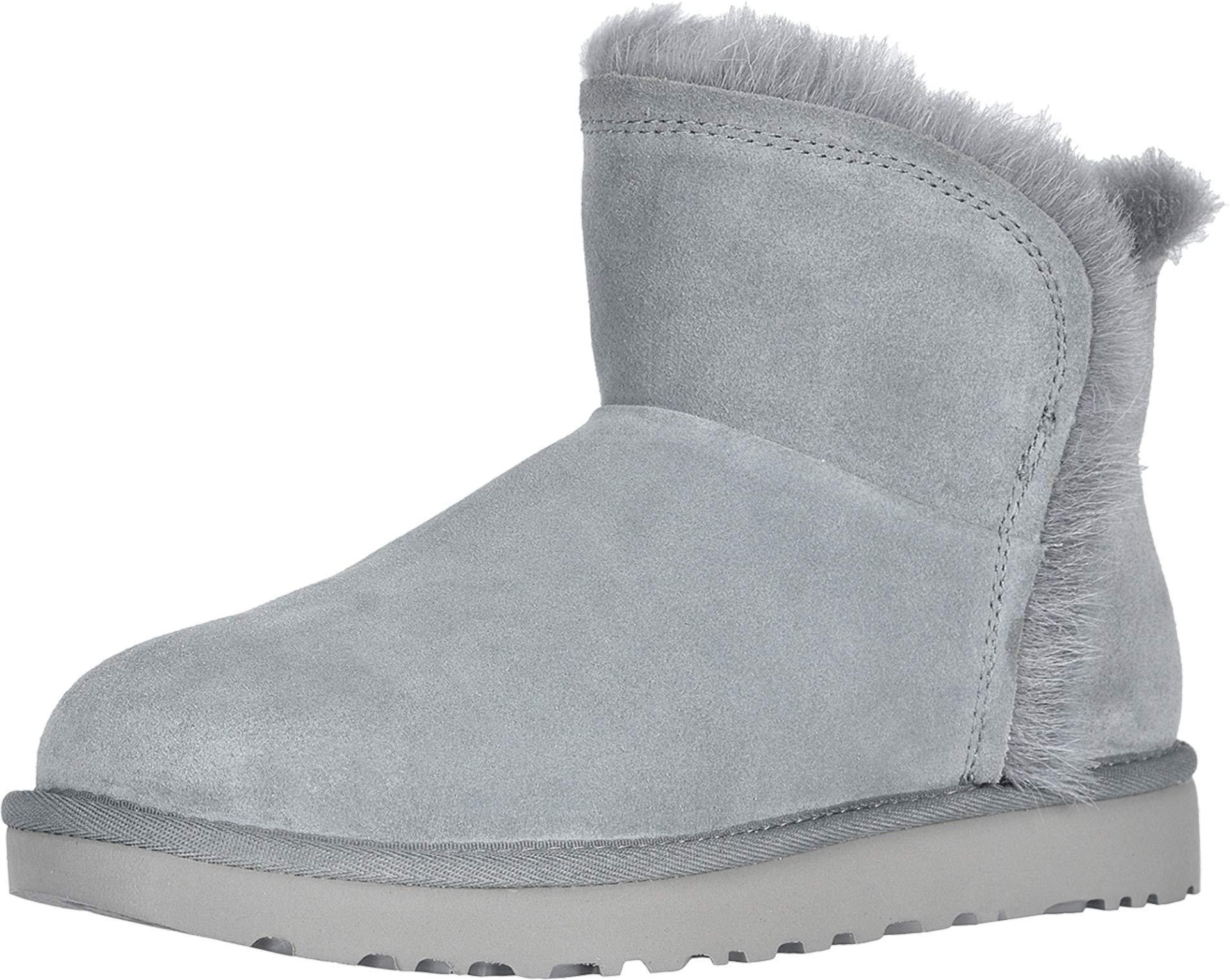 UGG Fur Classic Mini Fluff High-low Suede in Gray - Save 50% - Lyst