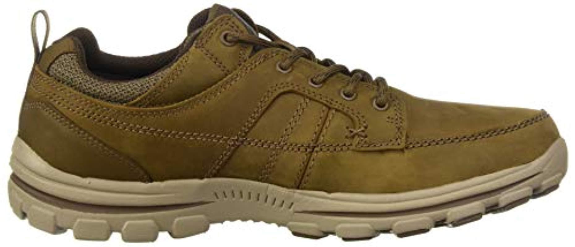 Skechers Leather Braver Ralson 65580-blk Low-top Sneakers in Desert (Green)  for Men | Lyst
