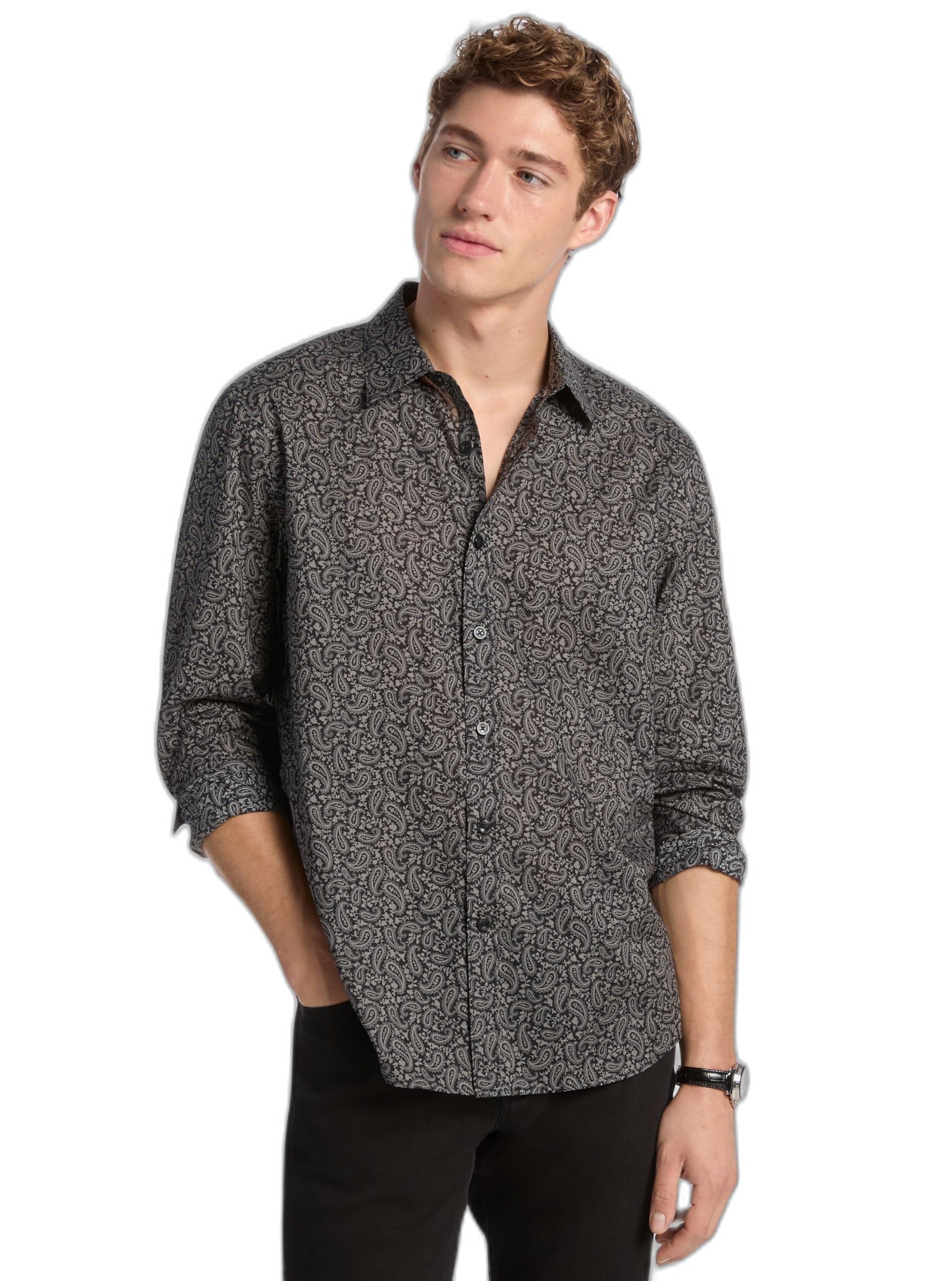 michael kors non iron dress shirt Solid Non-Iron Stretch Dress Shirt (Men)