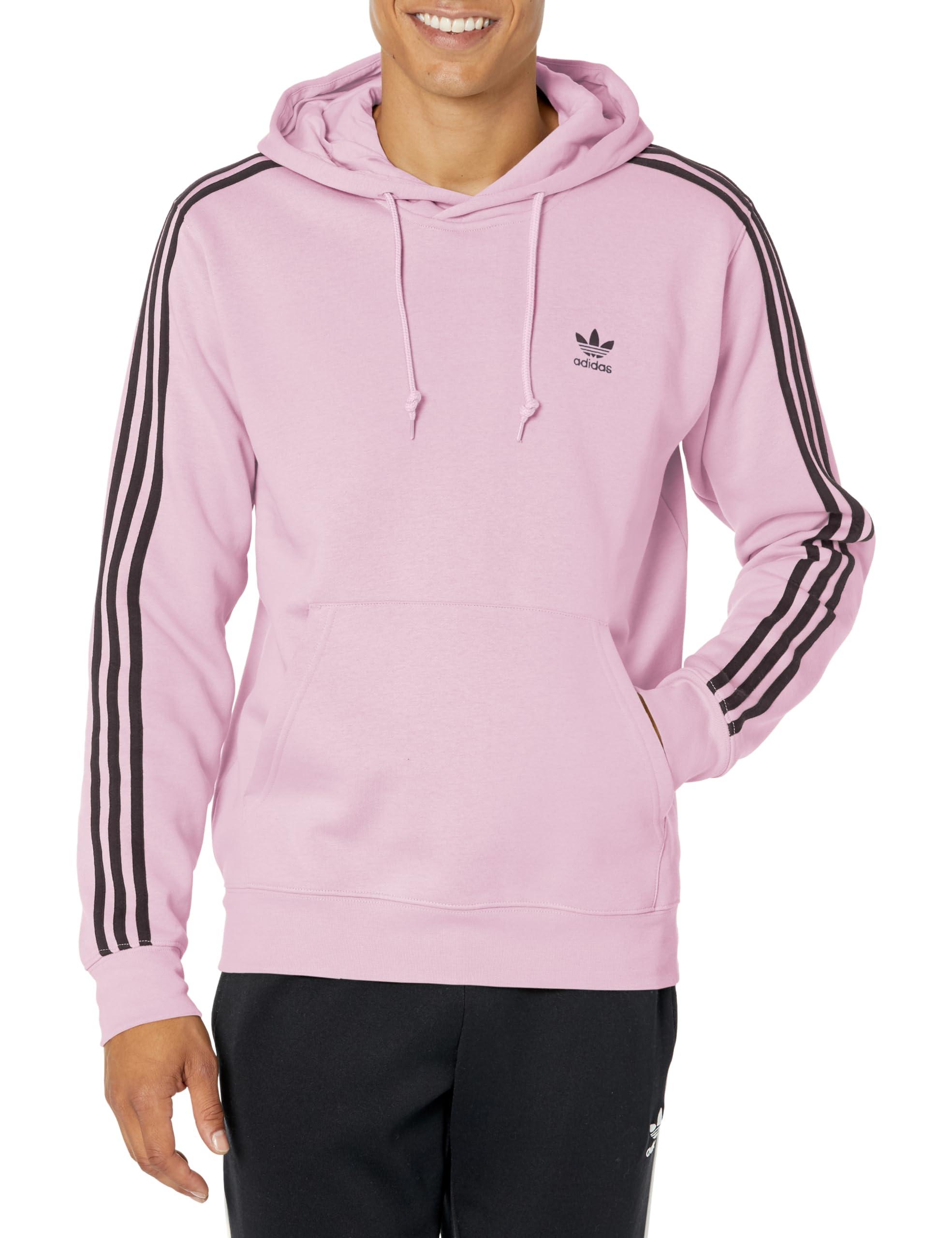 adidas Originals Adicolor Classics 3-stripes Hoodie in Pink for Men | Lyst