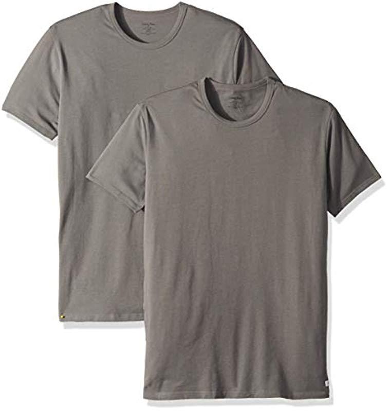 Calvin Klein Cotton Stretch Multipack Crew Neck T-shirts in Grey Sky (Gray)  for Men | Lyst
