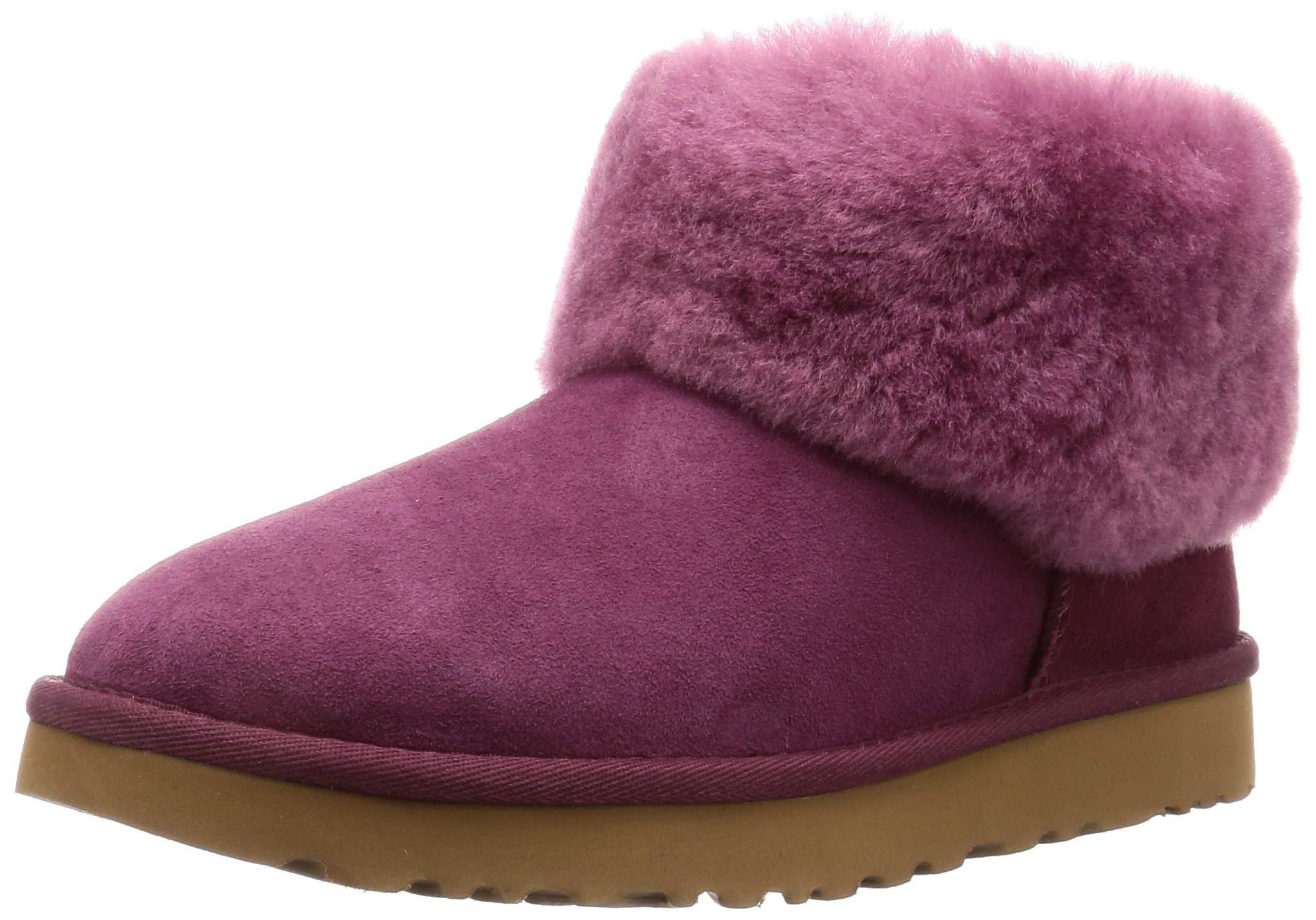 pink uggs mini fluff