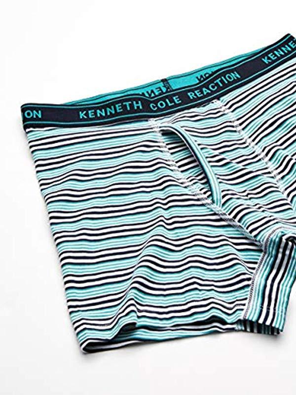 Kenneth Cole Reaction Underwear Cotton Spandex Boxer Brief, Multipack in  Blue for Men | Lyst