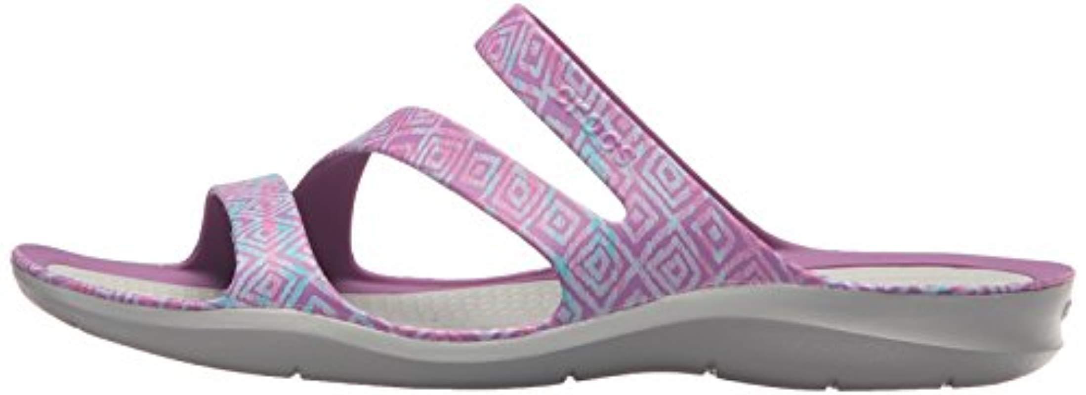 crocs swiftwater graphic sandal