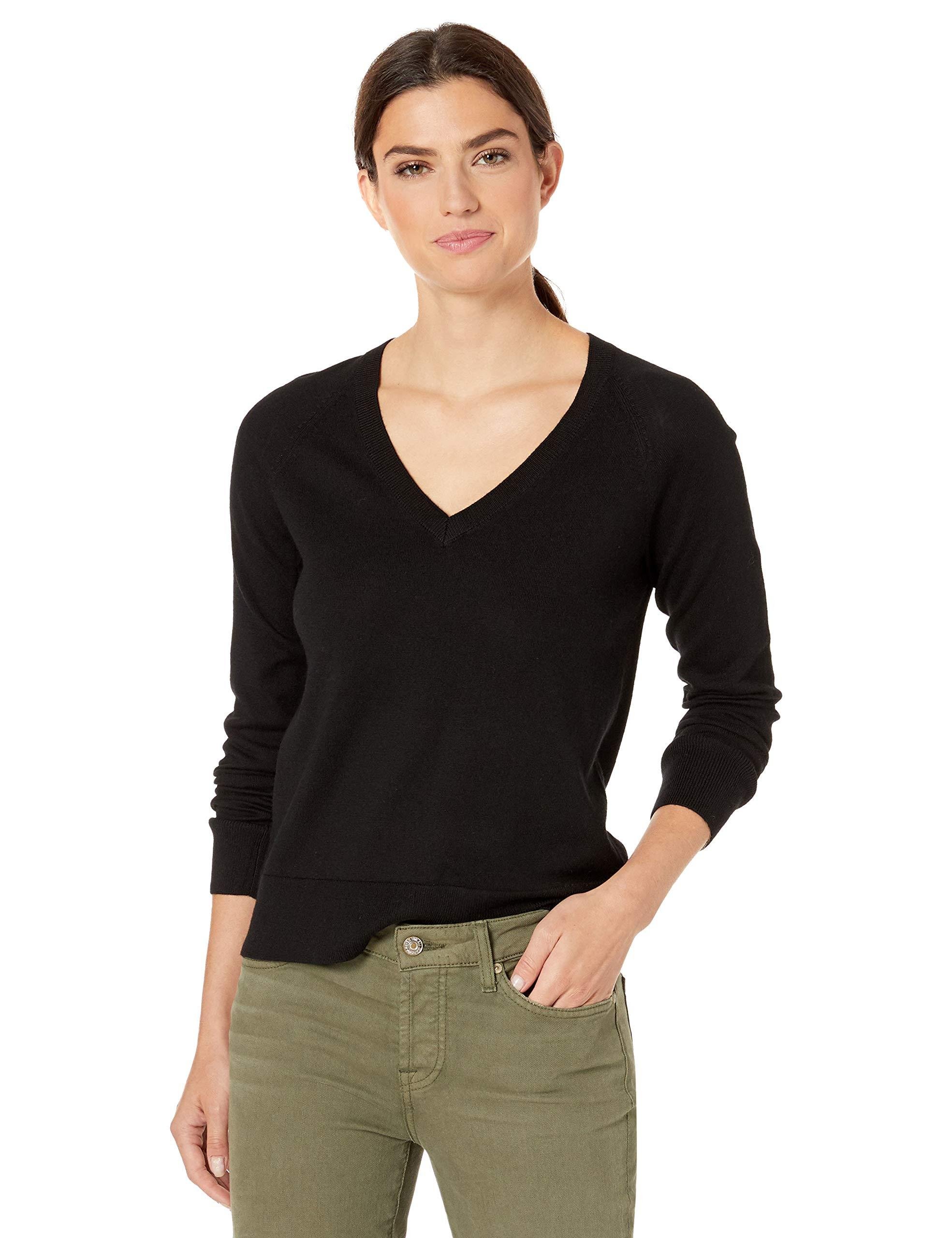 Pendleton Wool Merino V-neck Pullover Sweater in Black - Lyst