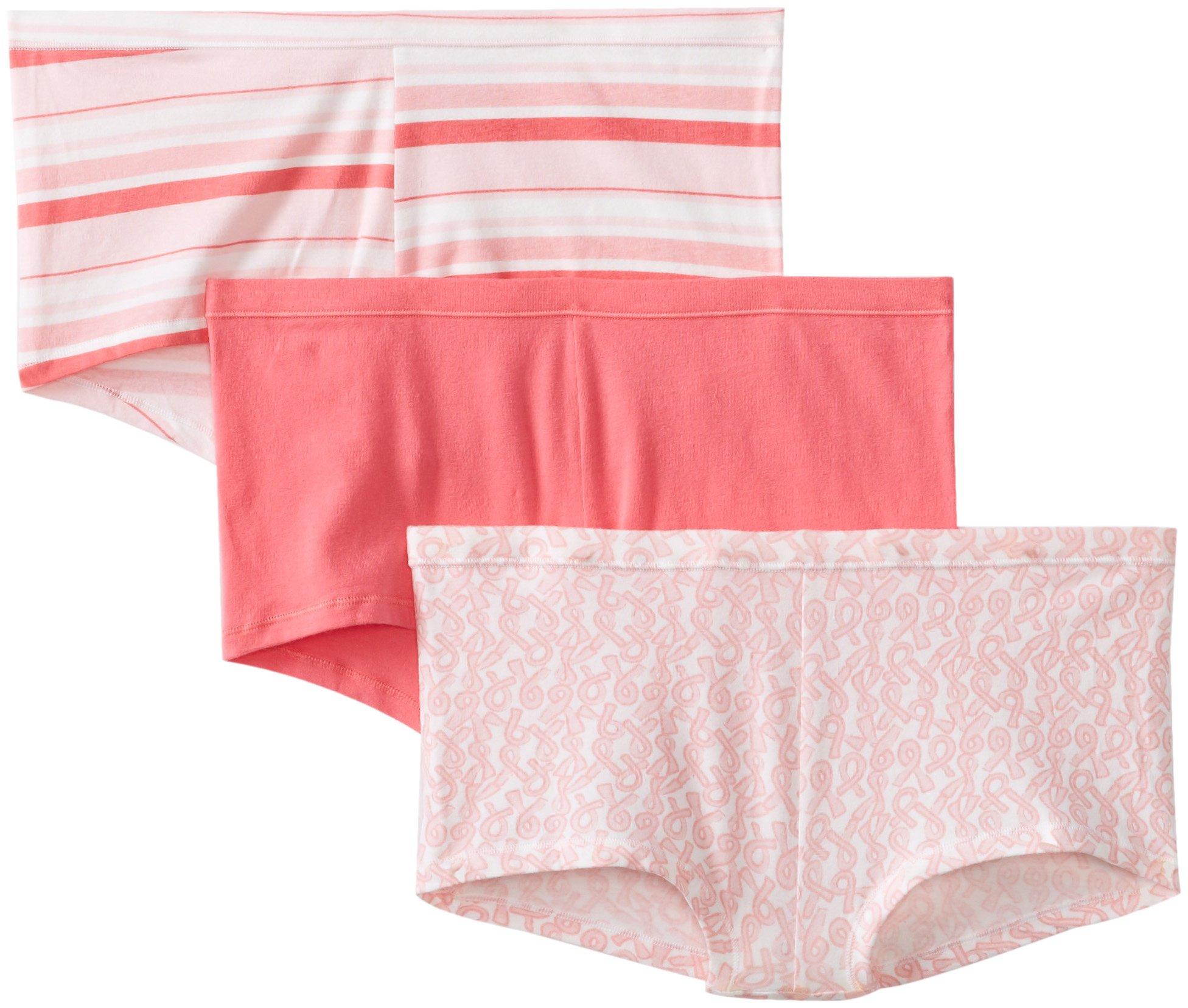 Hanes 3 Pack Comfortsoft Cotton Stretch Boy Brief in Pink