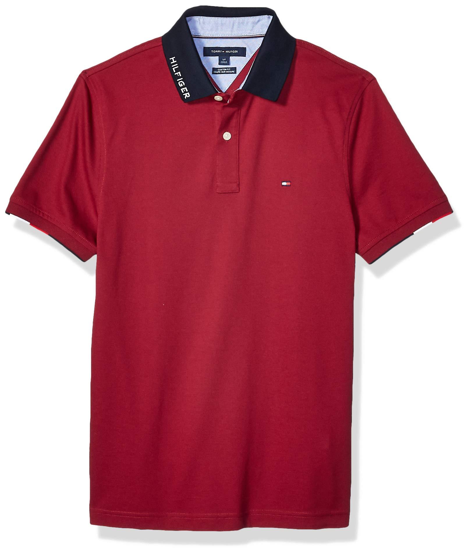 Tommy Hilfiger Flag Pride Polo Shirt In Custom Fit in Red for Men ...